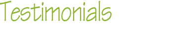 Testimonials header